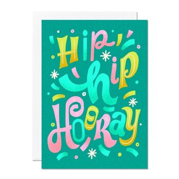 Hip Hip Hourra | Carte d'anniversaire 1