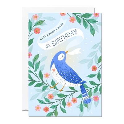 Cumpleaños Birdie | Tarjeta de cumpleaños