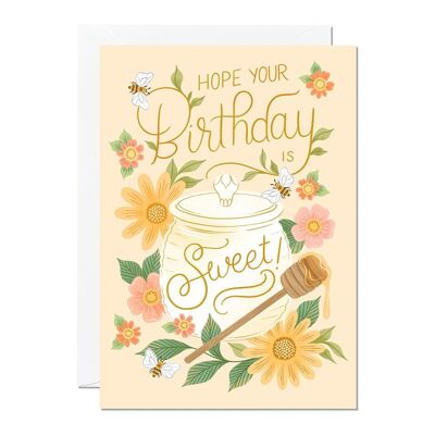 Hoffe, dein Geburtstag ist süß | Geburtstagskarte