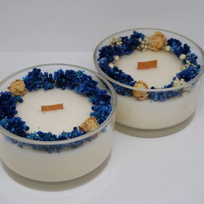 Natural Flower Candles with soy wax