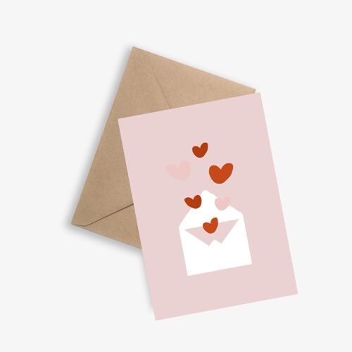 Carte la lettre d'amour