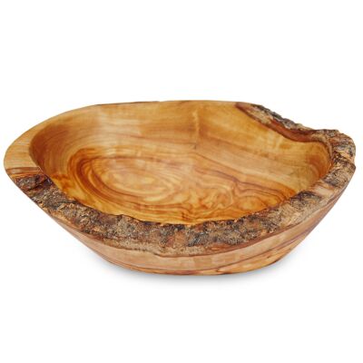 Bowl oval RUSTIC large (length: approx. 14 - 16 cm) made of olive wood