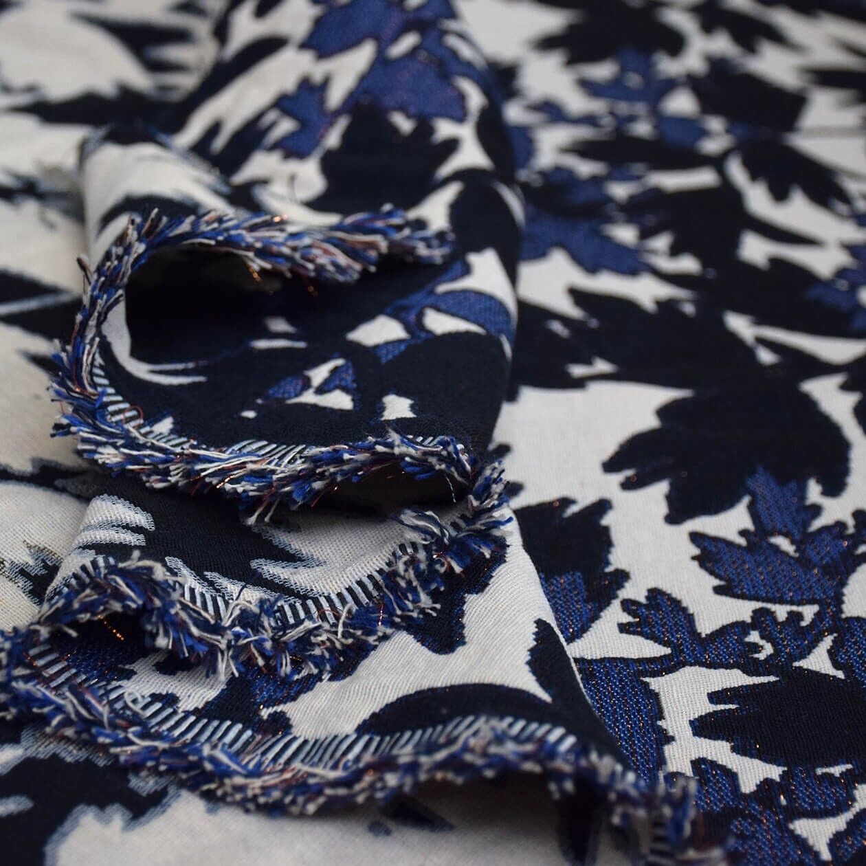 Tessuto Jacquard Stampe - Iris