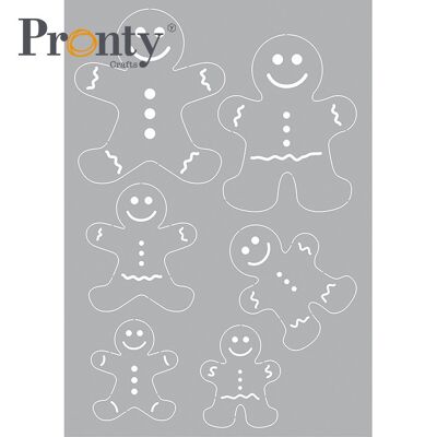 Pronty Crafts Stencil Gingerbread man A5