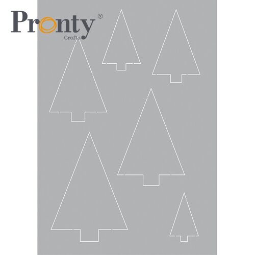 Pronty Crafts Stencil Trees A5