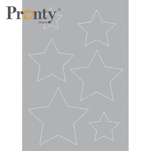 Pronty Crafts Stencil Stars A5