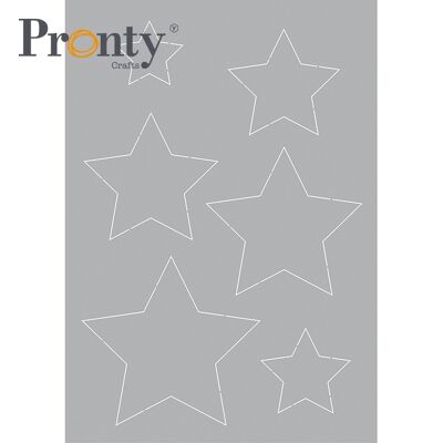 Pronty Crafts Schablone Sterne A5