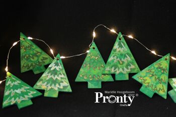 Pochoir Pronty Crafts + Sapins de Noël en MDF 2