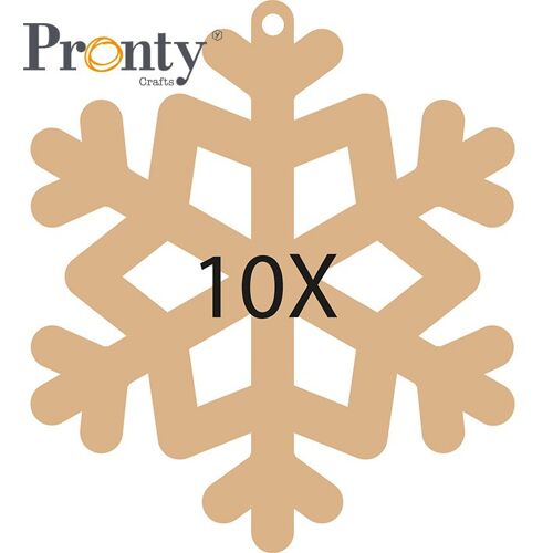 Pronty Crafts MDF Snowflakes 10-pack