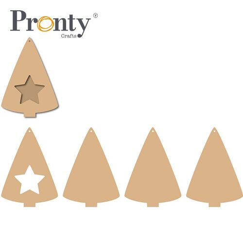 Pronty Crafts MDF Scrapbook Tree with star