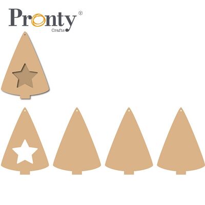 Pronty Crafts MDF-Scrapbook-Baum mit Stern