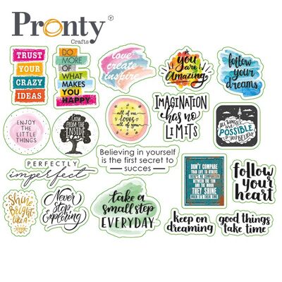 Pronty Crafts Embellishments Quotes print