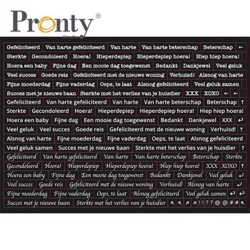 Pronty Crafts Set Stickers A5 Citation noir 1