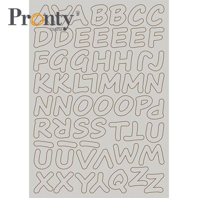 Alphabet A5 aggloméré de Pronty Crafts
