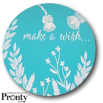 Pronty Crafts Stencil Wreath Spring A4 2