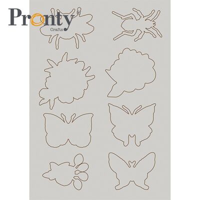 Pronty Crafts Chipboard A5 Insectes 2