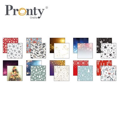 Pronty Crafts Papierset Weihnachten (10x)