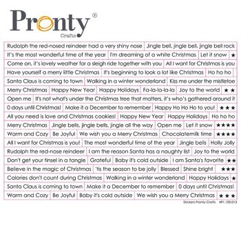 Pronty Stickers A5 Texte de Noël 1