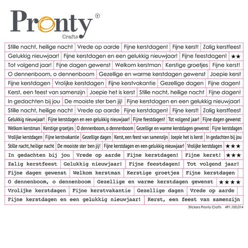 Pronty Stickers A5 Kerst tekst