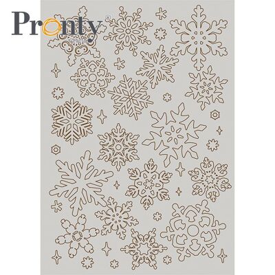 Grey Chipboard Snowflakes A5