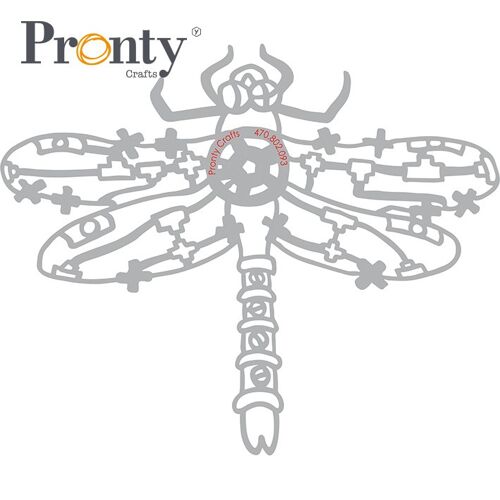 Stencil Steampunk Dragonfly A5