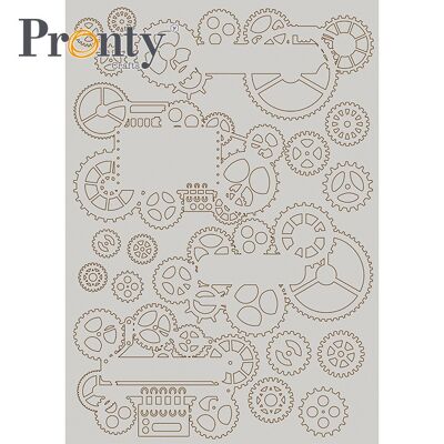 Pronty Crafts Chipboard  Steampunk labels A4