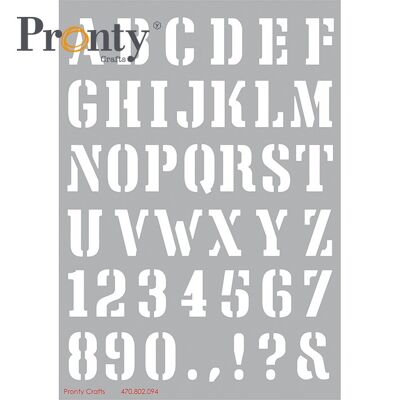 Pronty Crafts Maskenschablone A5 Alphabet