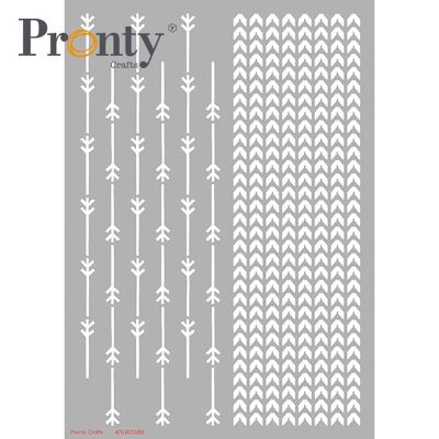 Pronty Crafts Stencil Patrones tejidos A4