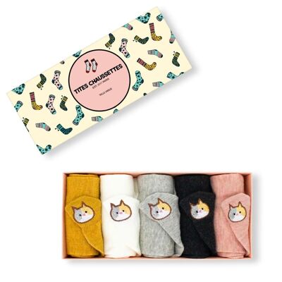 Cat Tongue Socks (Pack x5)