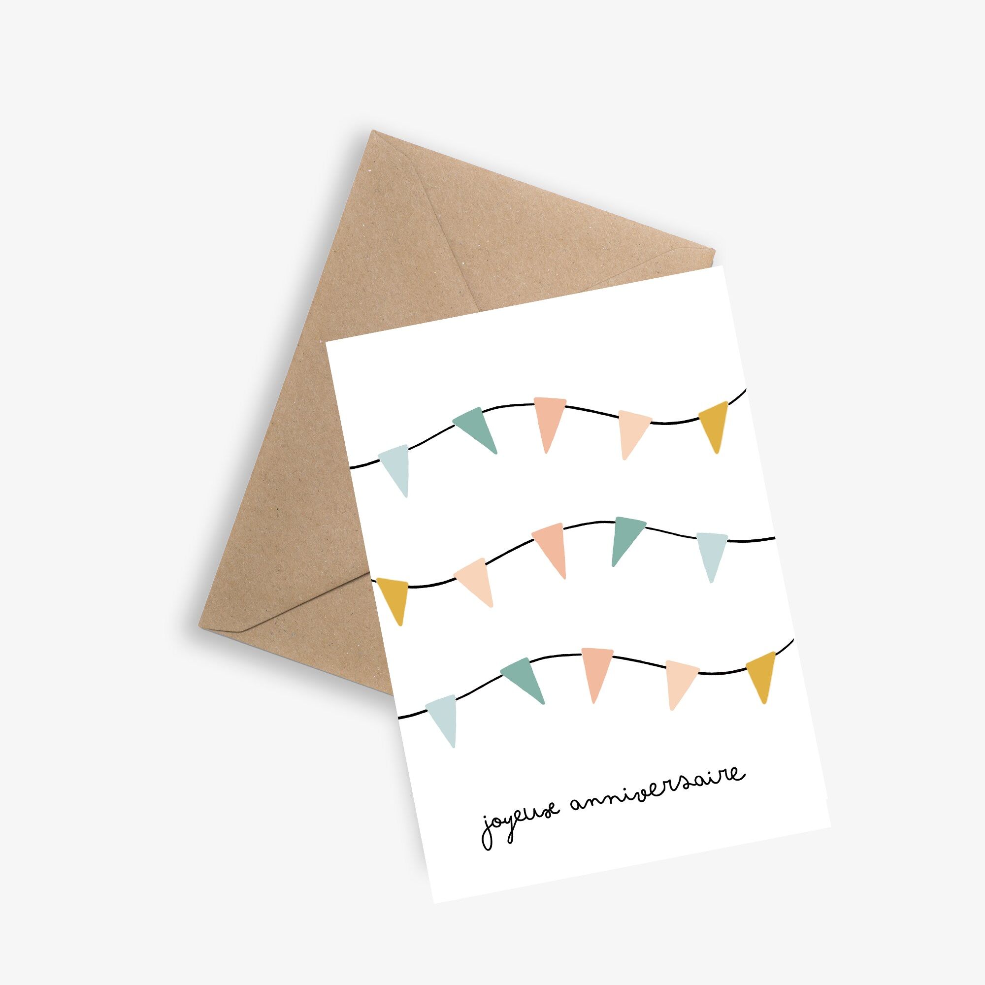 BIGLIETTO DI BUON COMPLEANNO (BANDIERE)