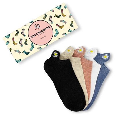 Flower Tongue Socks (Pack x5)