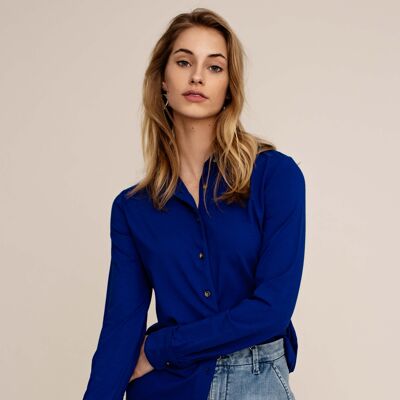 Cedar blouse - Cobalt blue