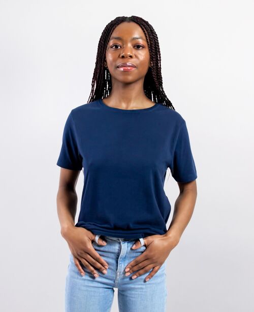 Simpelhed Soft eco t-shirt for women GOTS-certified Night Blue