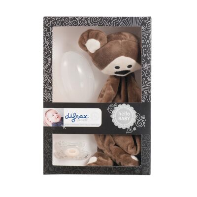 Plush gift set, pacifier, sterilizer