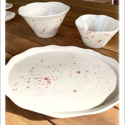 OVAL TRAY COLLIOURE SALTED PINK