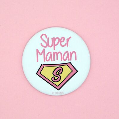 Magnete apribottiglie Super Mom - Festa della mamma - regalo di compleanno - regalo di nascita
