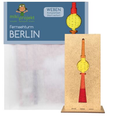 Conjunto de artesanía tejiendo "Fernsehturm Berlin"