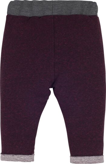 Pantalons de survêtement pour garçons, en Bordo 2