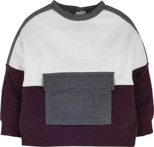 Jungen Sweatshirt, in Violett