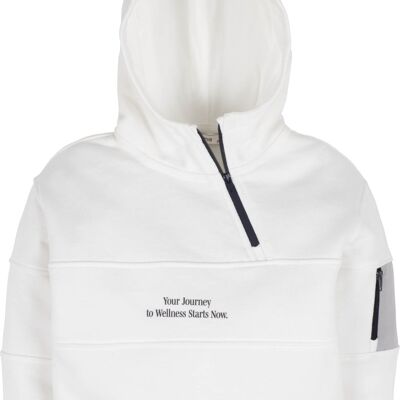 Boys hoodie, in white