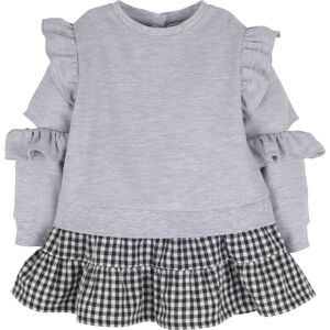 Robe fille, en gris