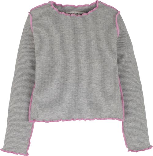 Mädchen Sweatshirt, in Grau