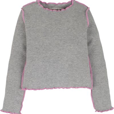 Sudadera niña, en gris