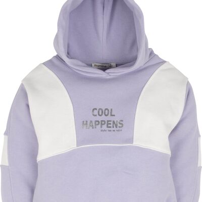 Girls hoodie, in purple