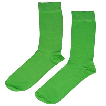 Chaussettes unies en bambou - Pack de cinq - Verts, rouges, bleus et noirs 2