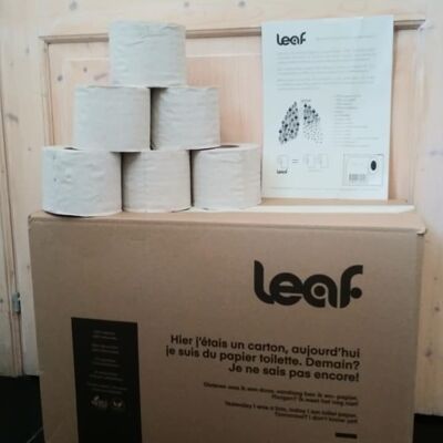 LEAF 40 100% recycled toilet paper in bulk