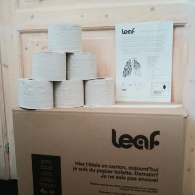 LEAF 40 100 % recyceltes Toilettenpapier in großen Mengen