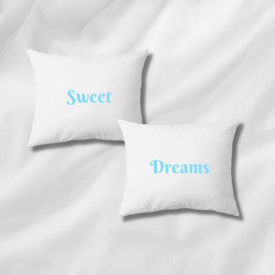 Duo taies d'oreiller "sweet dreams" en coton