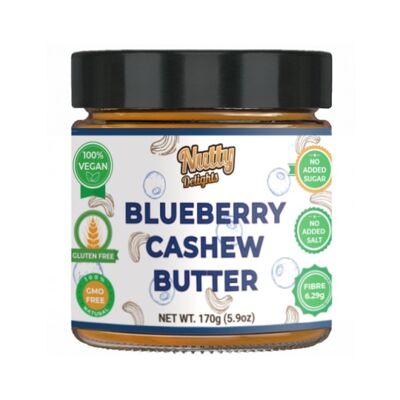 Cashew Blueberry Butter*