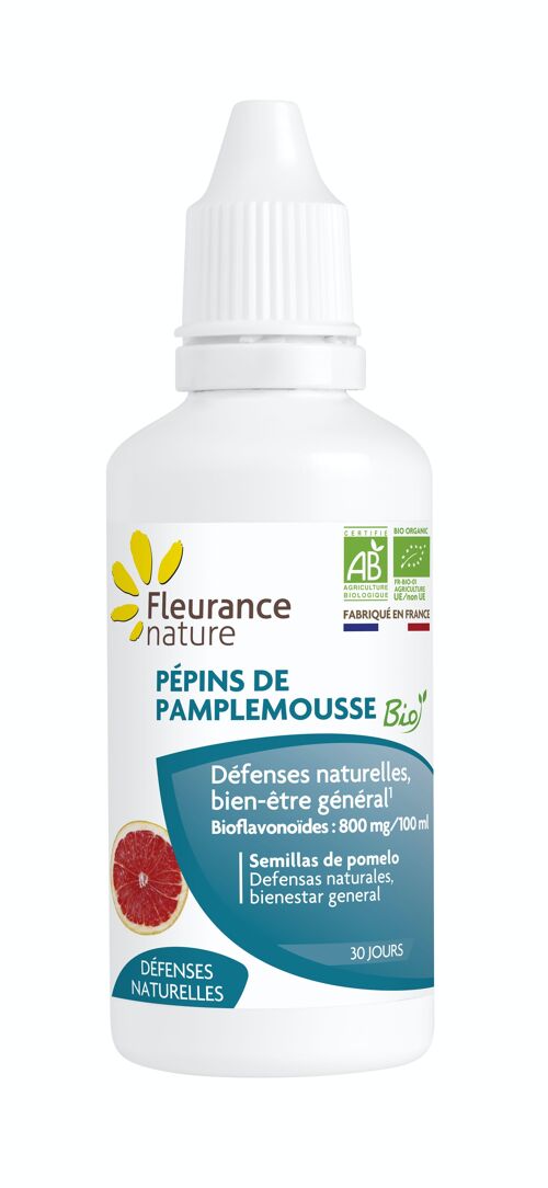 Pepins de pamplemousse bio